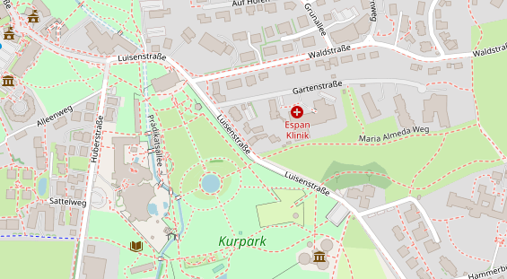 Pension auf Satellitenbild