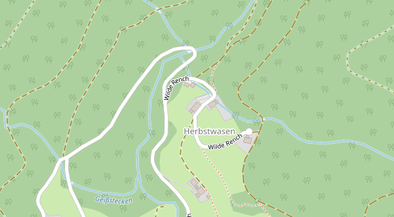 Pension auf Satellitenbild