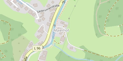 Pension auf Satellitenbild