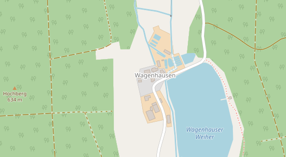 Pension auf Satellitenbild