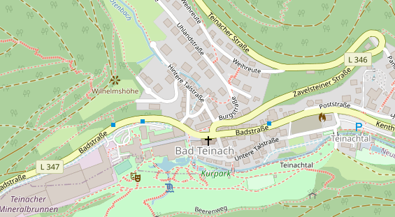 Pension auf Satellitenbild