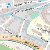 Pension auf Karte