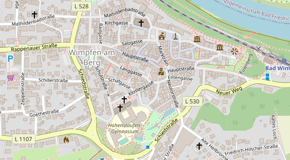 Pension auf Satellitenbild