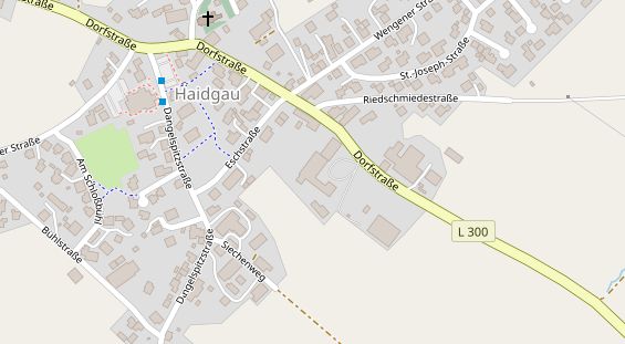 Pension auf Satellitenbild