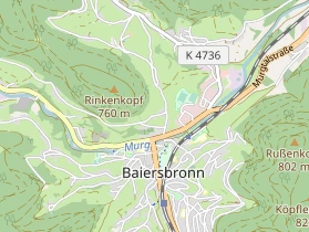 Pension auf Karte
