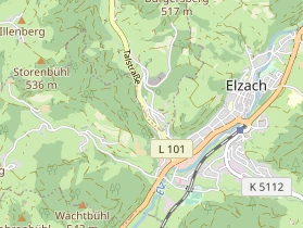 Pension auf Karte