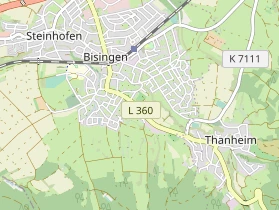 Pension auf Karte