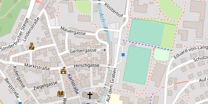 Pension auf Satellitenbild
