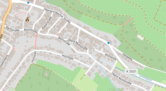 Pension auf Satellitenbild