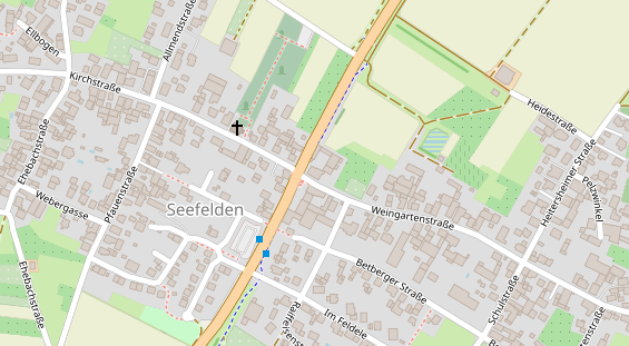 Pension auf Satellitenbild