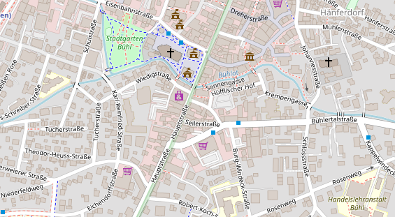 Pension auf Satellitenbild