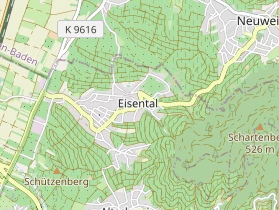 Pension auf Karte