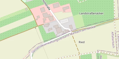 Pension auf Satellitenbild