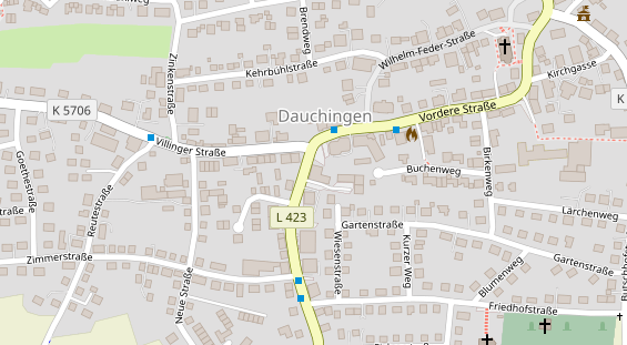 Pension auf Satellitenbild