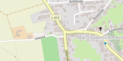 Pension auf Satellitenbild