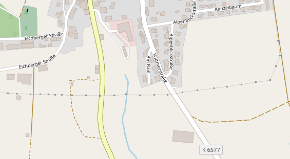 Pension auf Satellitenbild