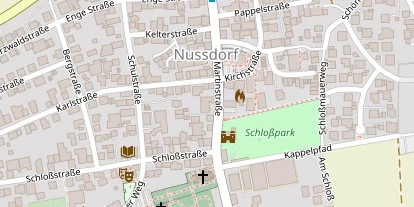 Pension auf Satellitenbild