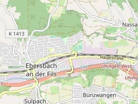 Pension auf Karte