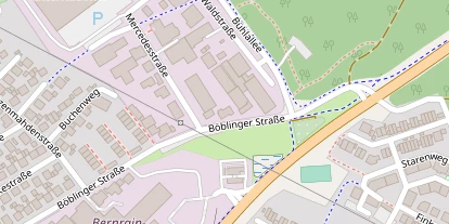 Pension auf Satellitenbild