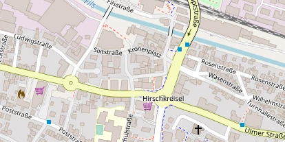 Pension auf Satellitenbild