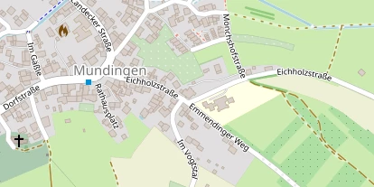 Pension auf Satellitenbild