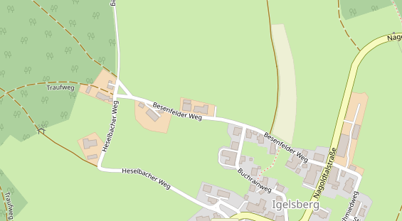 Pension auf Satellitenbild