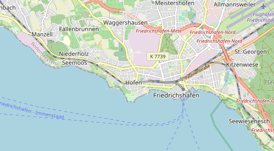 Pension auf Karte