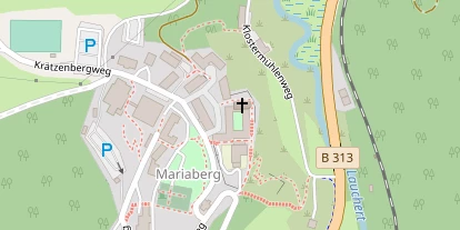 Pension auf Satellitenbild