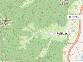 Pension auf Karte