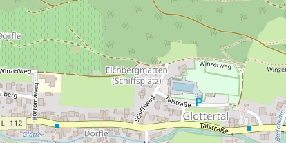 Pension auf Satellitenbild
