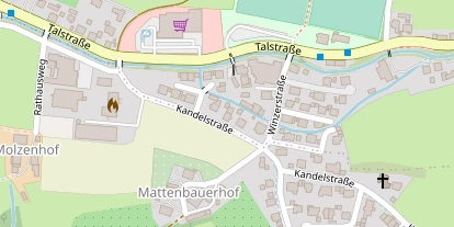 Pension auf Satellitenbild