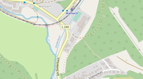 Pension auf Satellitenbild