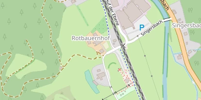 Pension auf Satellitenbild