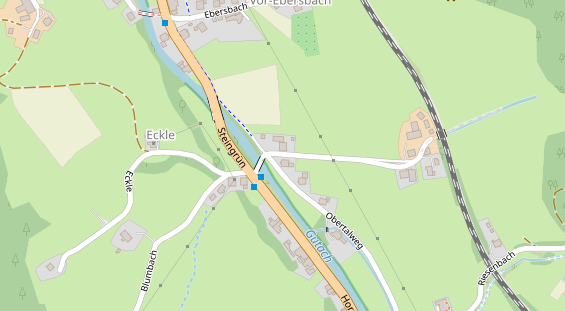 Pension auf Satellitenbild