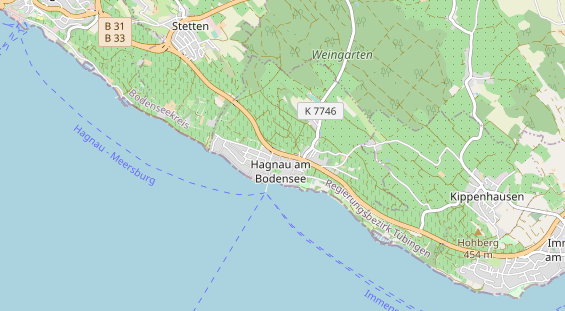 Pension auf Karte