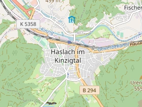 Pension auf Karte