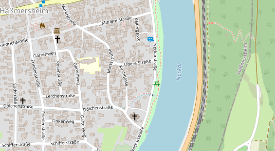 Pension auf Satellitenbild