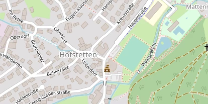 Pension auf Satellitenbild