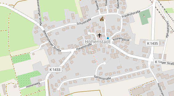 Pension auf Satellitenbild