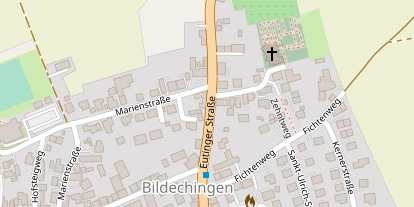 Pension auf Satellitenbild