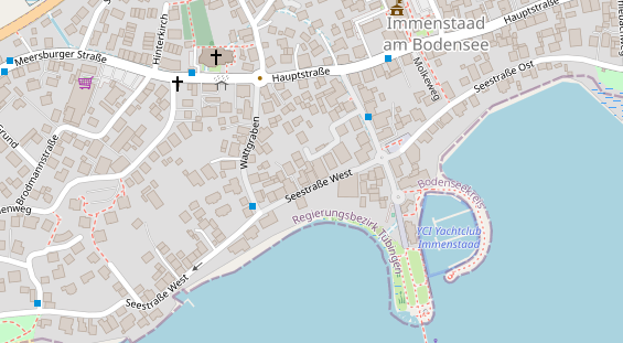 Pension auf Satellitenbild