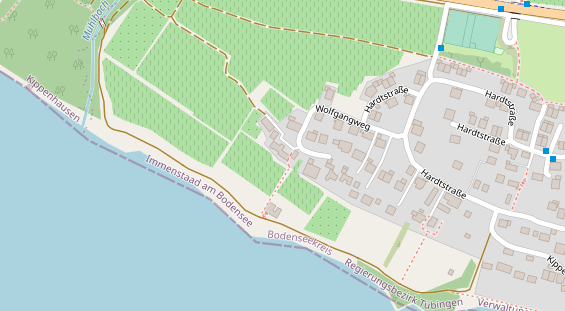 Pension auf Satellitenbild