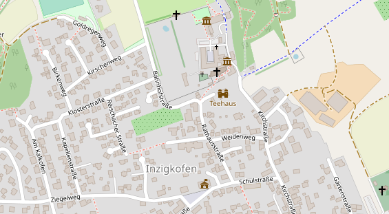 Pension auf Satellitenbild