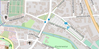 Pension auf Satellitenbild