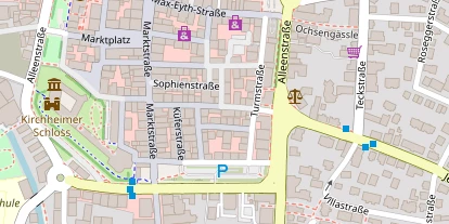 Pension auf Satellitenbild