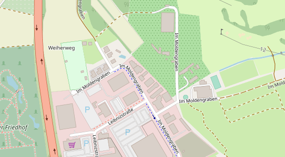 Pension auf Satellitenbild