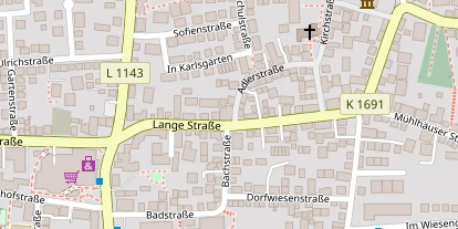 Pension auf Satellitenbild