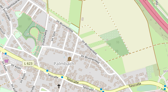 Pension auf Satellitenbild