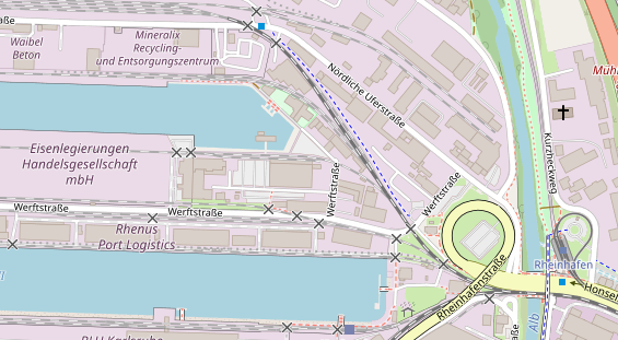 Pension auf Satellitenbild