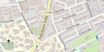 Pension auf Satellitenbild